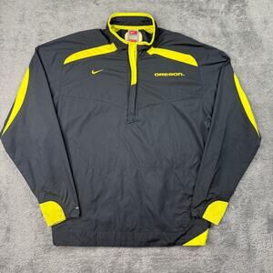 Authentic Team Nike Oregon Ducks Full Zip Windbreaker Jacket Men Med Y2K Vintage